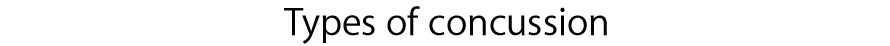 Types of concussion